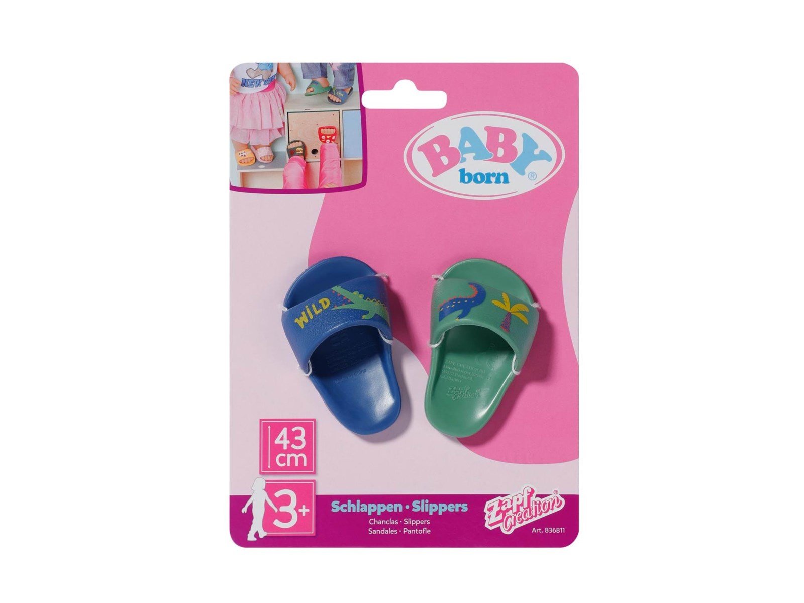 Baby Born Slippers 43cm assorted