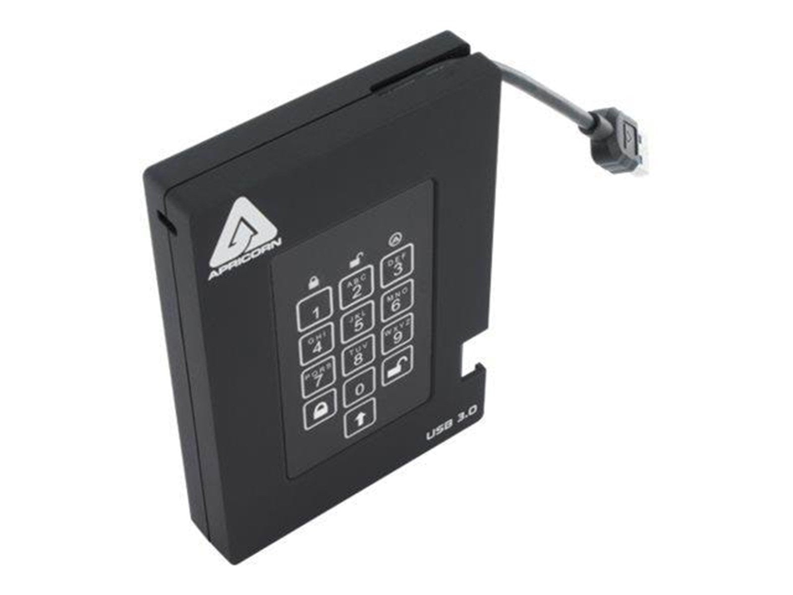 Apricorn Aegis Padlock Fortress - Extern Festplatte - 2TB - Schwarz