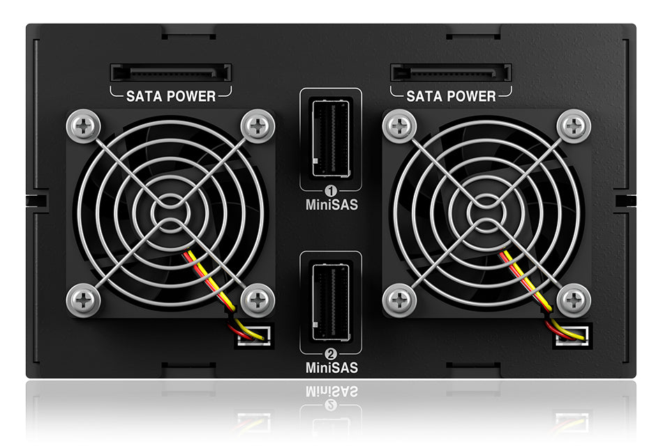 Backplane IcyBox 8x2,5" SATA/SAS HDD/SSD -> 2x 5,25" Schacht ret