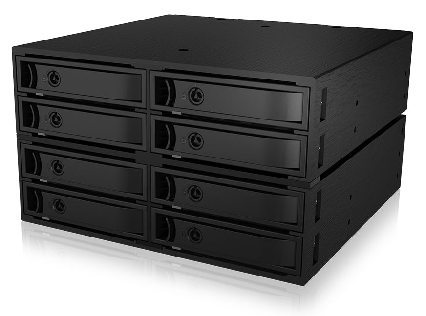 Backplane IcyBox 8x2,5" SATA/SAS HDD/SSD -> 2x 5,25" Schacht ret