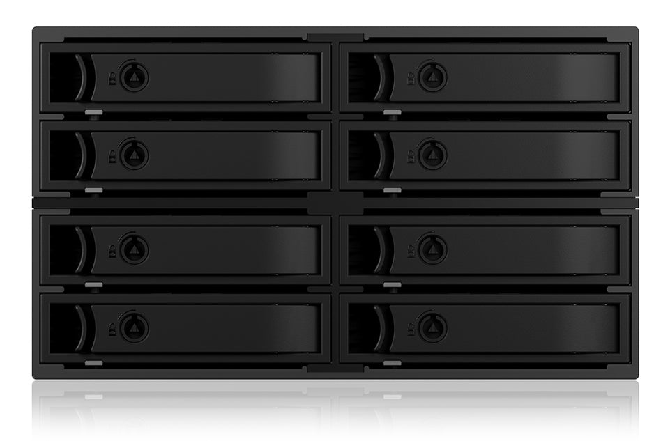 Backplane IcyBox 8x2,5" SATA/SAS HDD/SSD -> 2x 5,25" Schacht ret