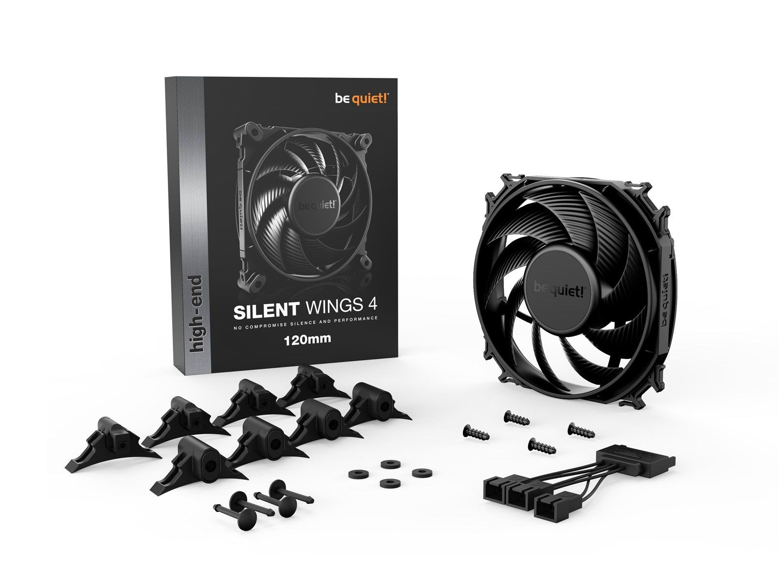 be quiet! Silent Wings 4 120 - Gehäuselüfter - 120mm - Schwarz - 18 dBA