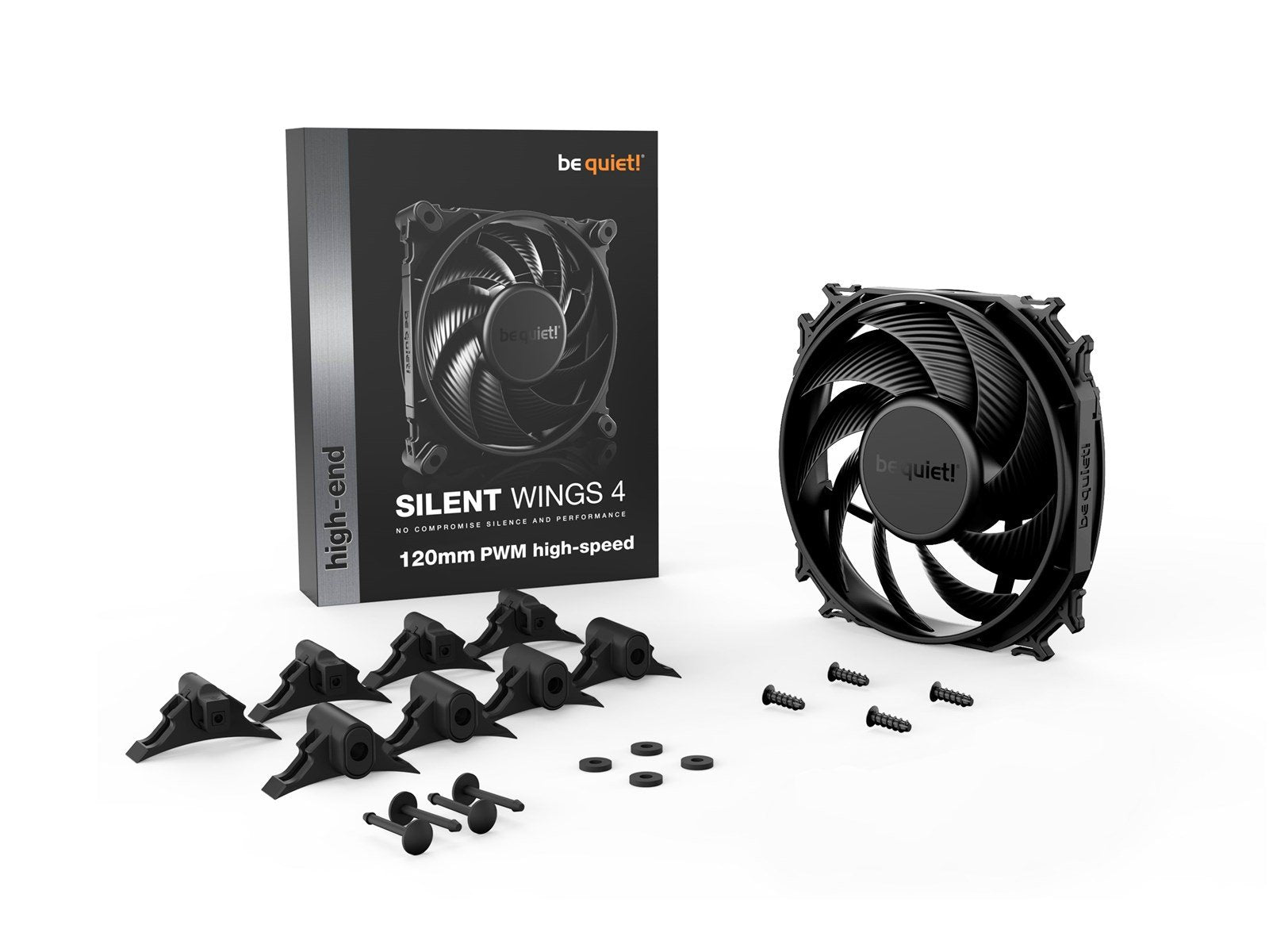 be quiet! Silent Wings 4 120 High-Speed - Gehäuselüfter - 120mm - Schwarz - 31 dBA