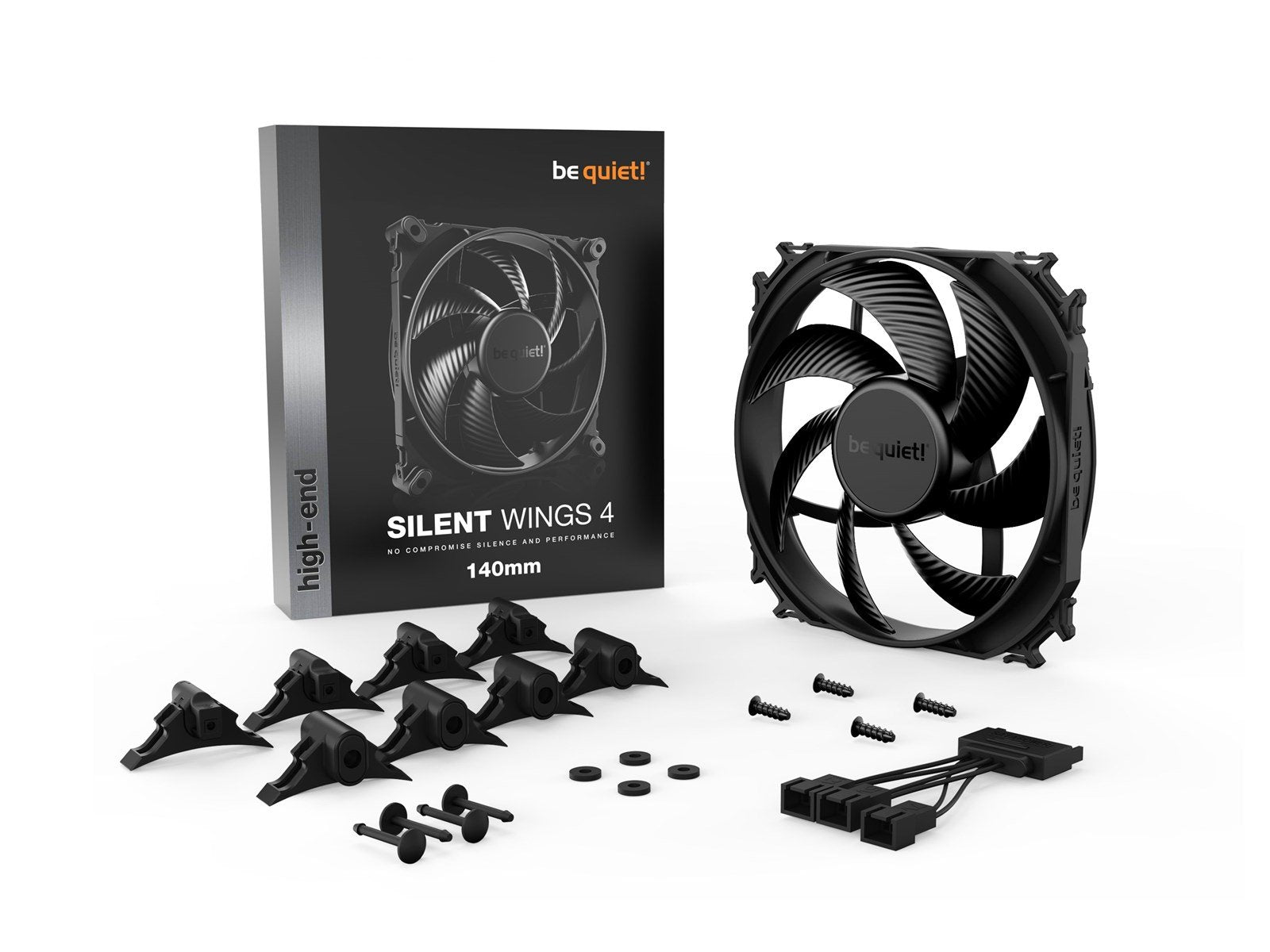 be quiet! Silent Wings 4 140 - Gehäuselüfter - 140mm - Schwarz - 13 dBA