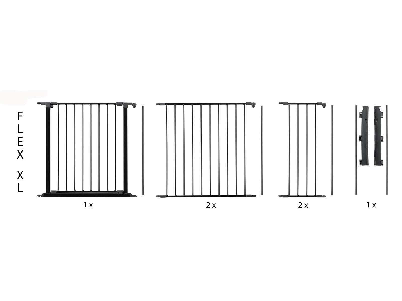 BabyDan Flex XL Safety Gate Black 223-278 cm