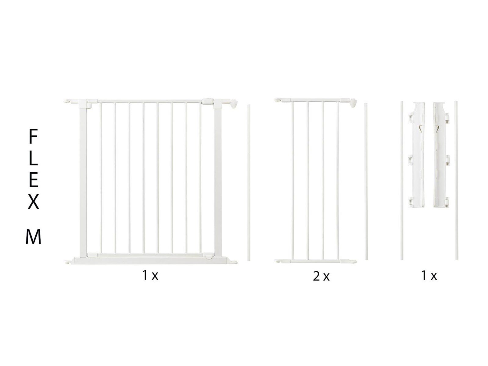 BabyDan Flex M Safety Gate White 90-146 cm