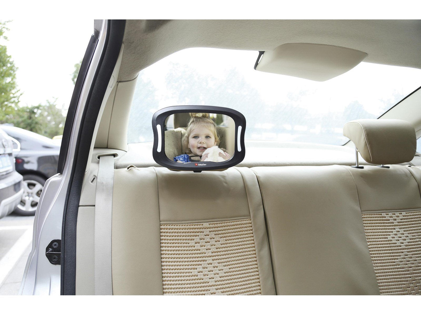 BabyDan Car Seat Mirror with LED Light