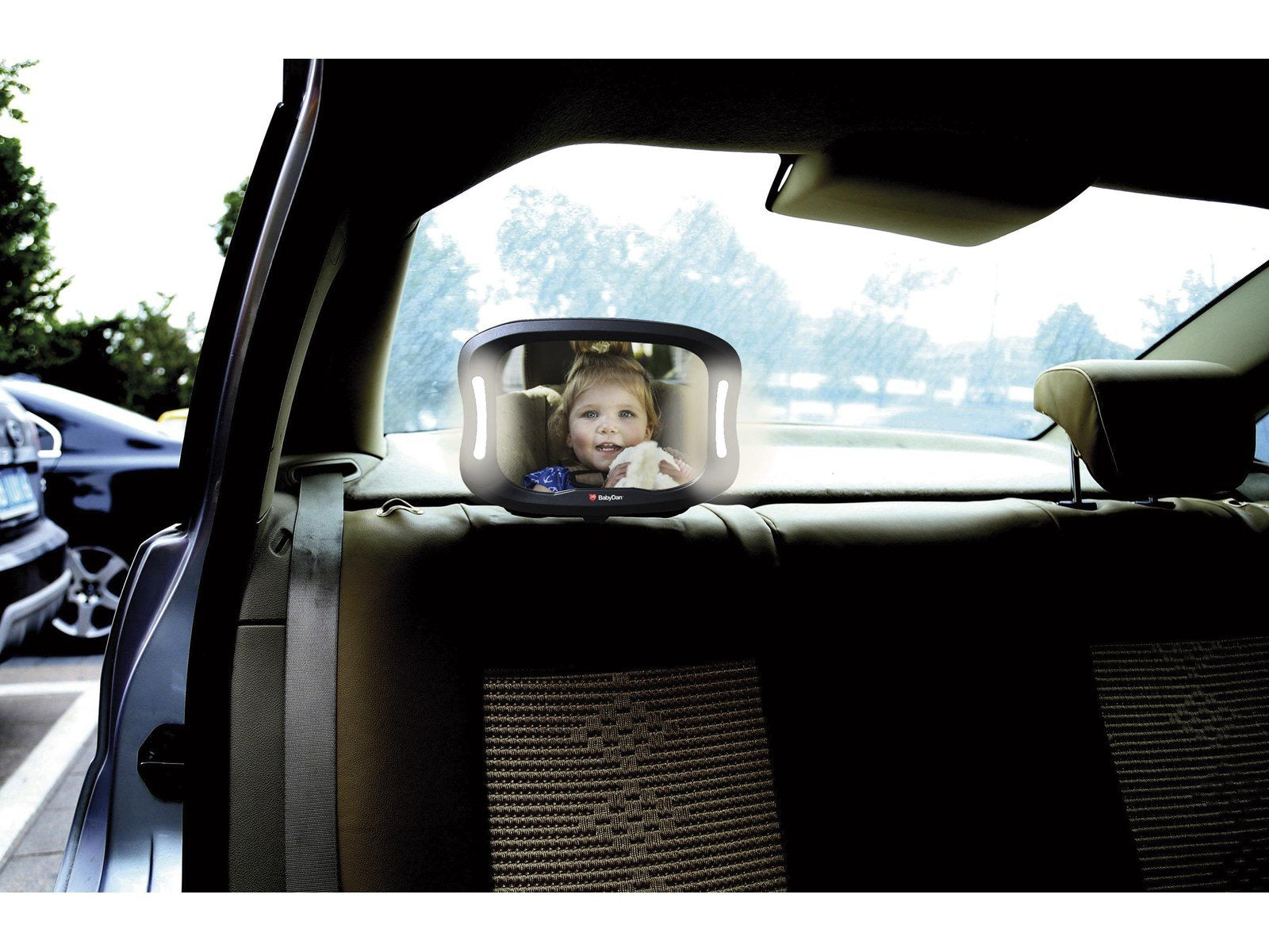 BabyDan Car Seat Mirror with LED Light