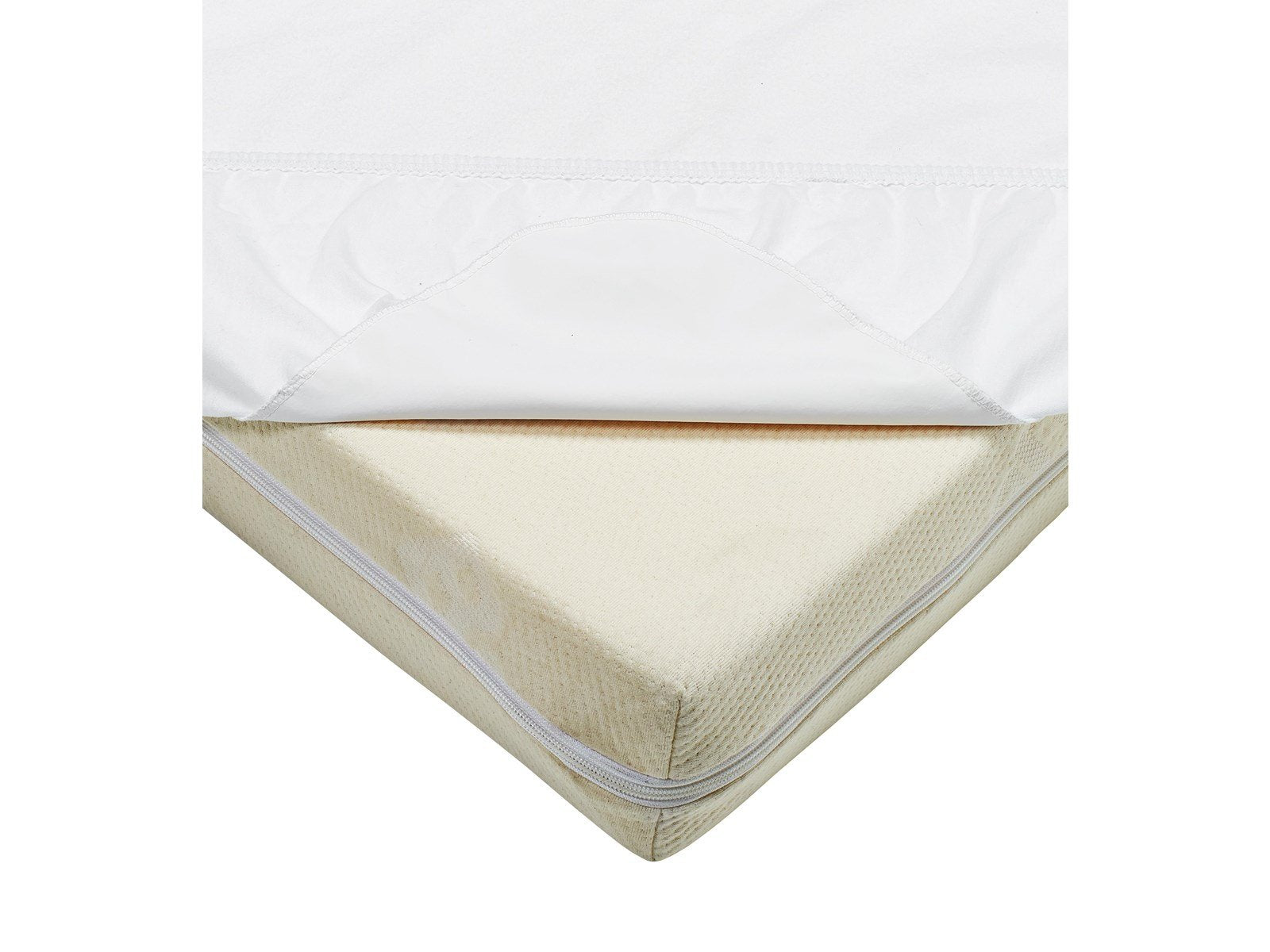 BabyDan Waterproof Fitted Sheet for Pram Bedwetting Sheet White (96x34 cm)