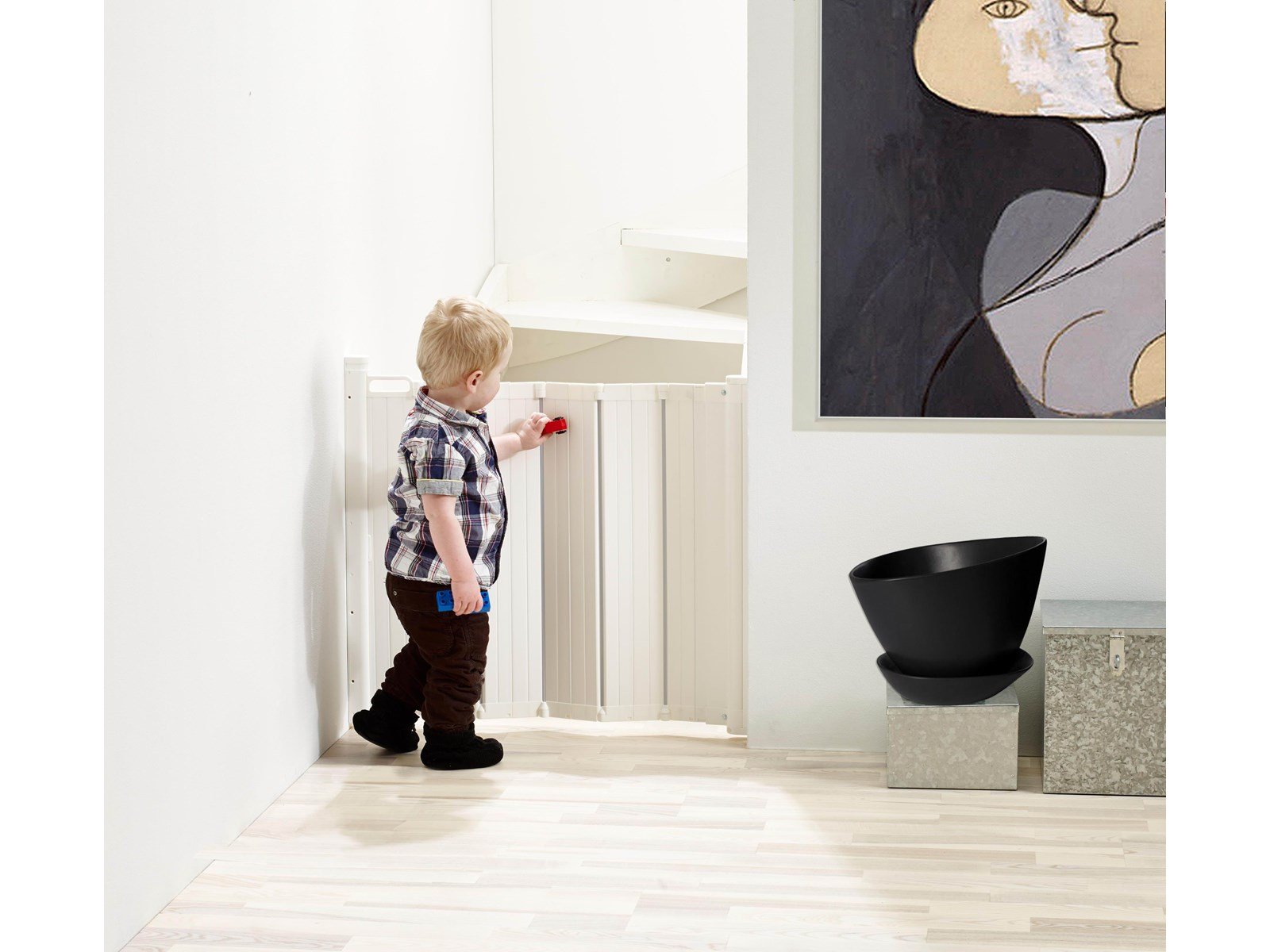 BabyDan Guard Me Safety Gate White 55-89 cm