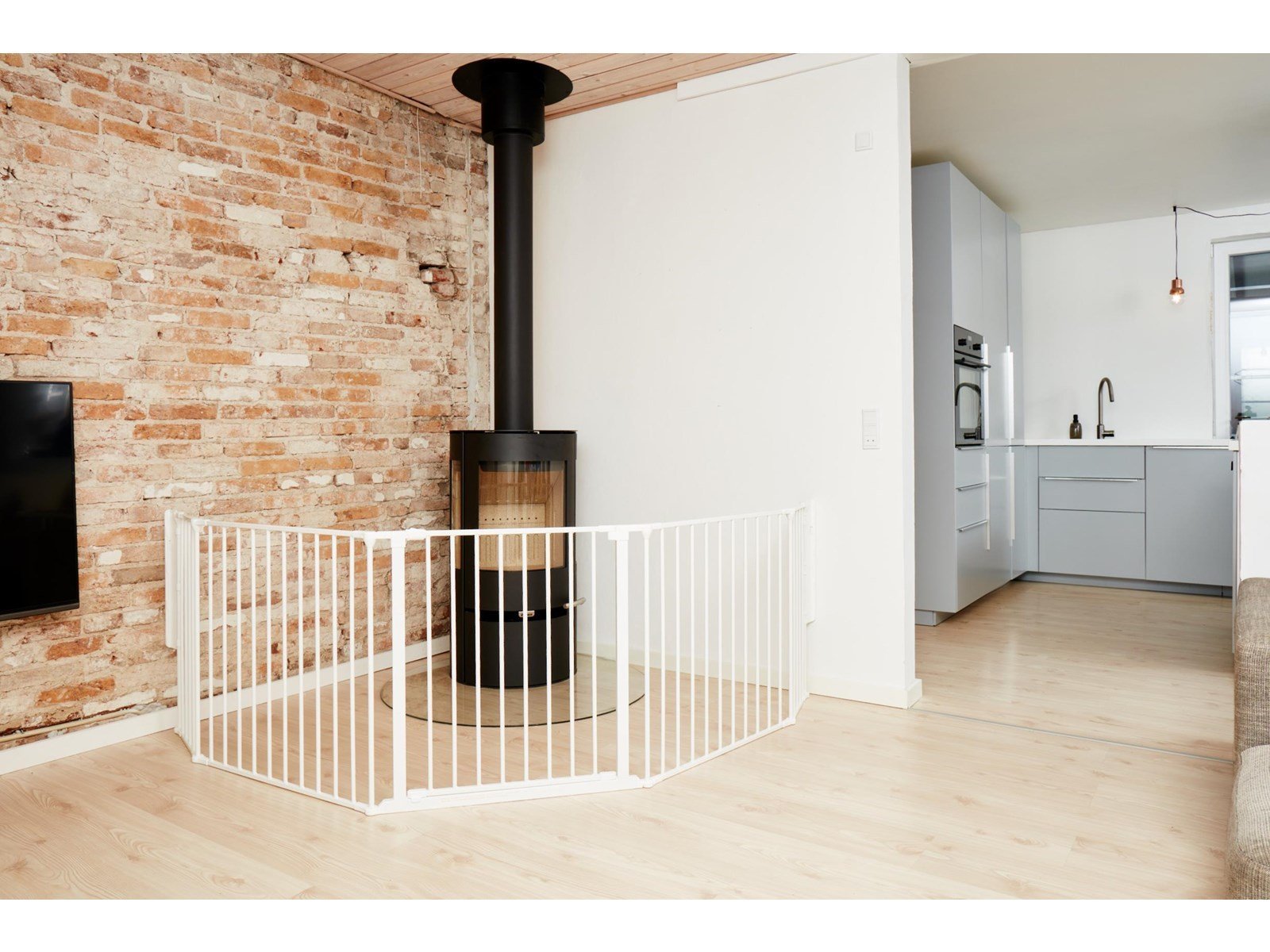 BabyDan Flex XL Safety Gate White 223-278 cm