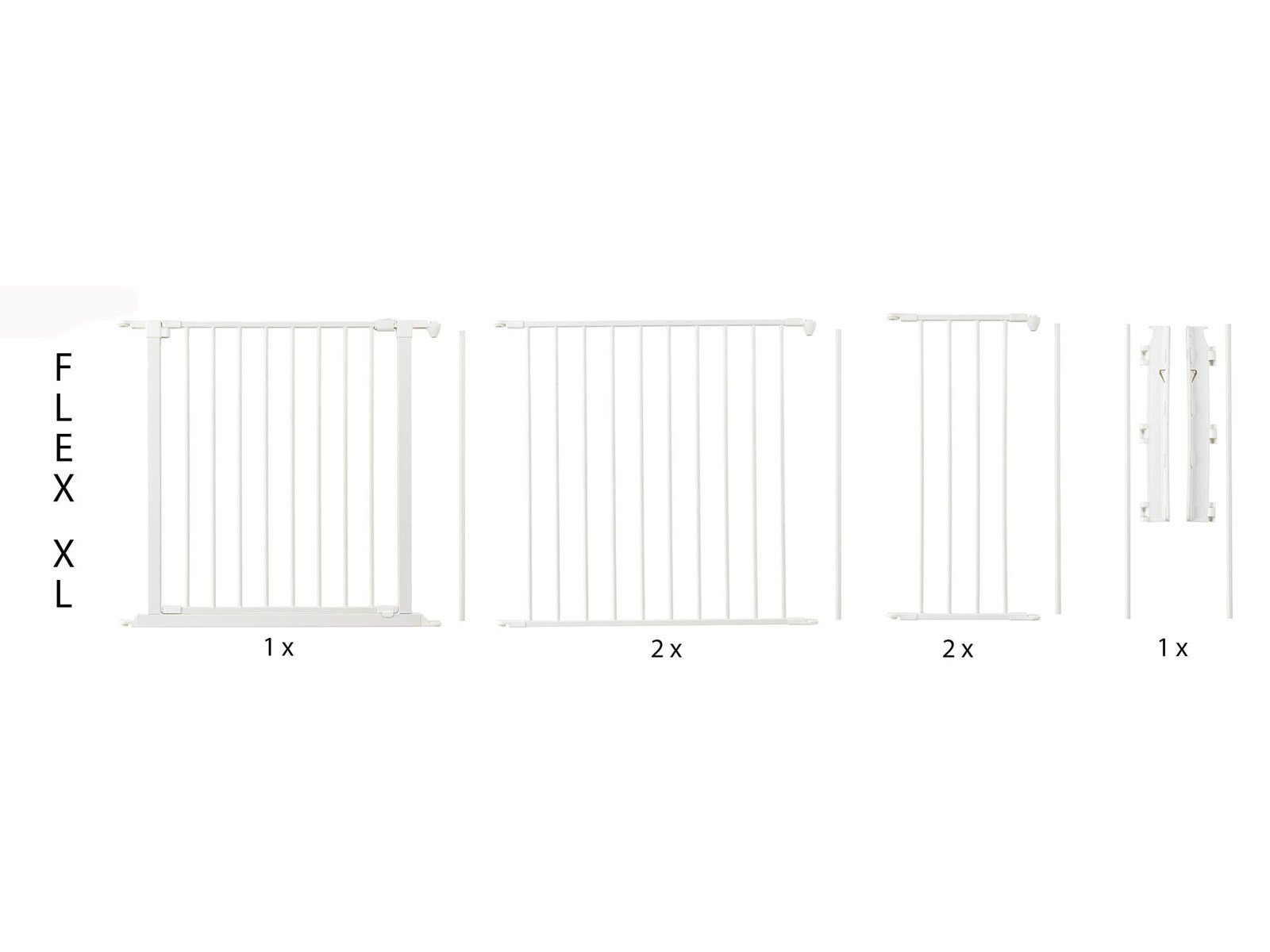 BabyDan Flex XL Safety Gate White 223-278 cm