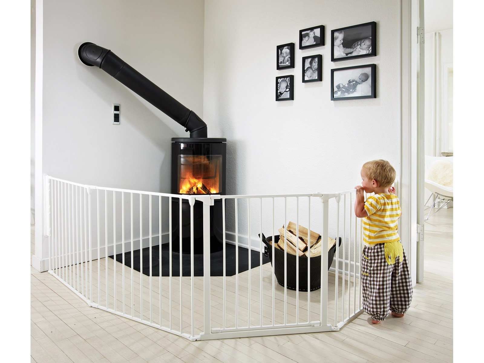 BabyDan Flex XL Safety Gate White 223-278 cm