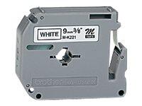 Brother M K231BZ - Etikettenband - Schwarz auf Weiß - Rolle (1,2 cm x 8 m) - 1 Rolle(n) - für P-Touch PT-55, PT-65, PT-7