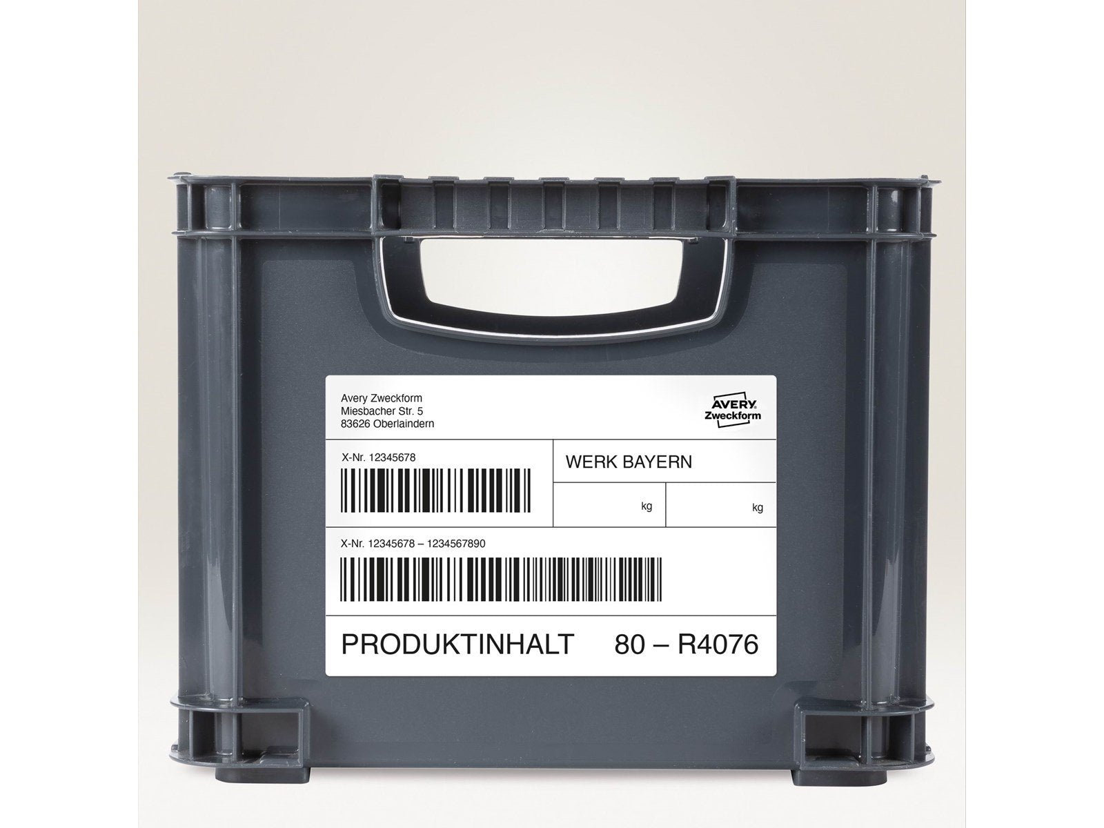 Avery Heavy duty labels removable white suitable for in- and outdoor use (-20oC to +80oC)
