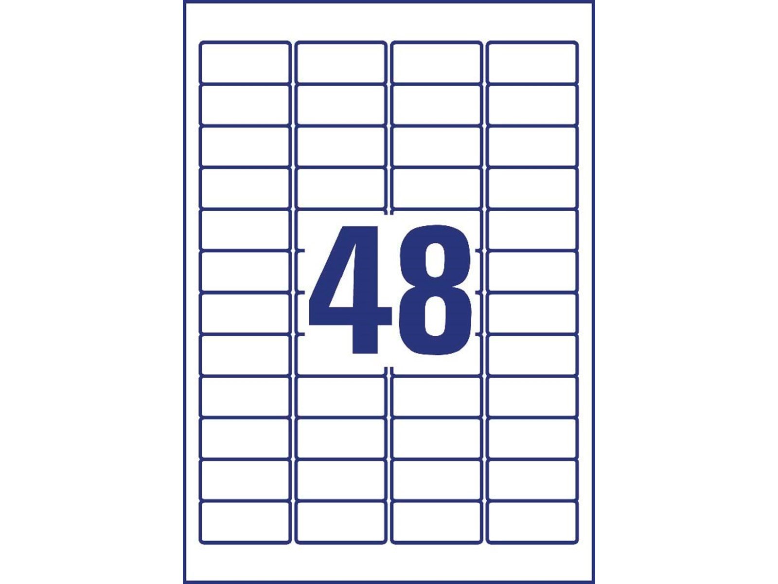 Avery Heavy duty labels removable white suitable for in- and outdoor use (-20oC to +80oC)