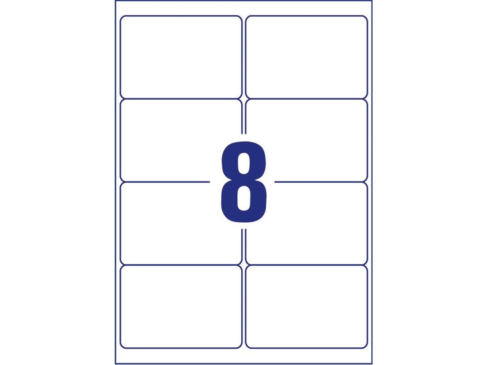 Avery Shipping Labels with BlockOut™ 8 labels/sheet