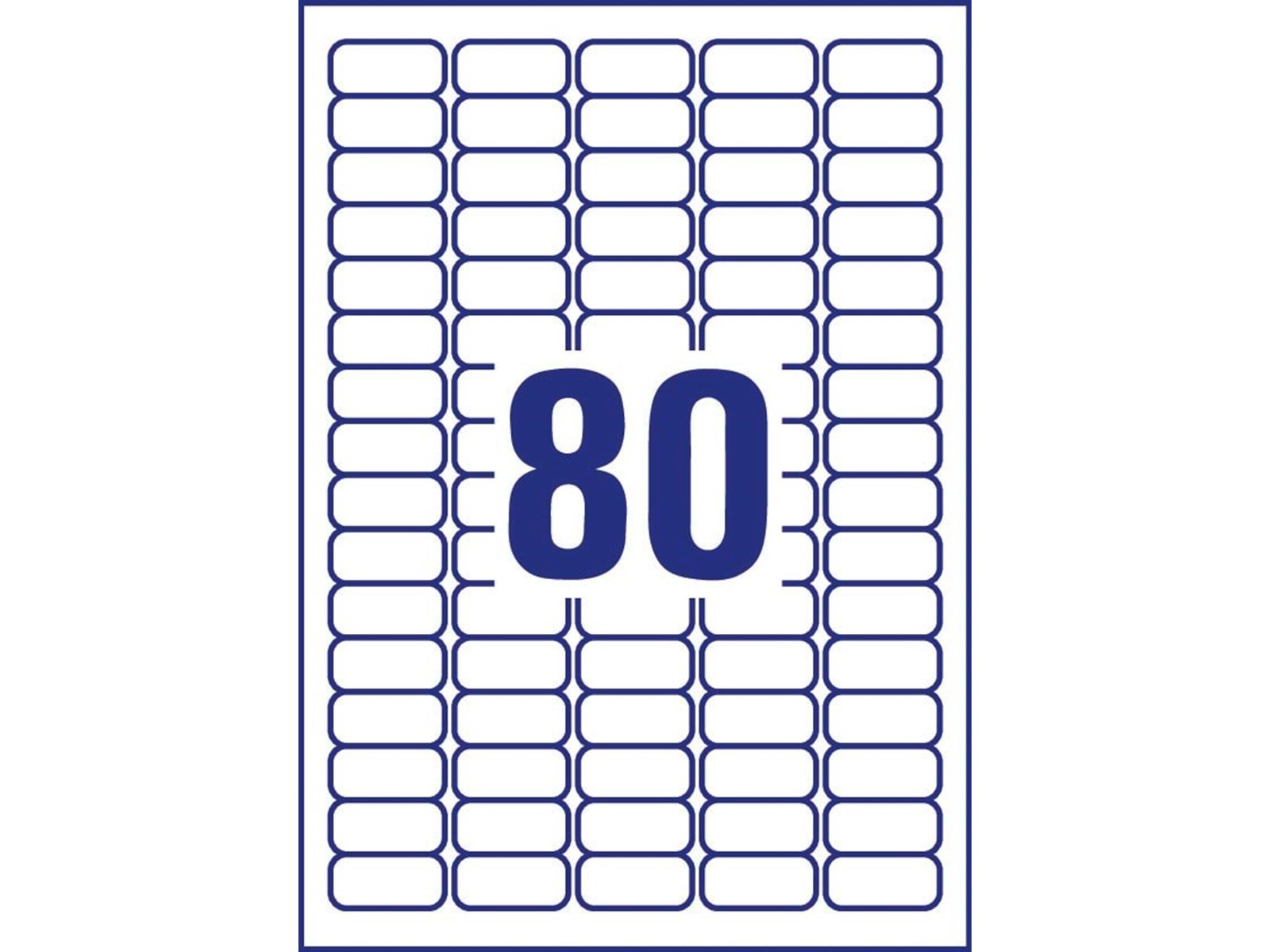 Avery Mini labels white