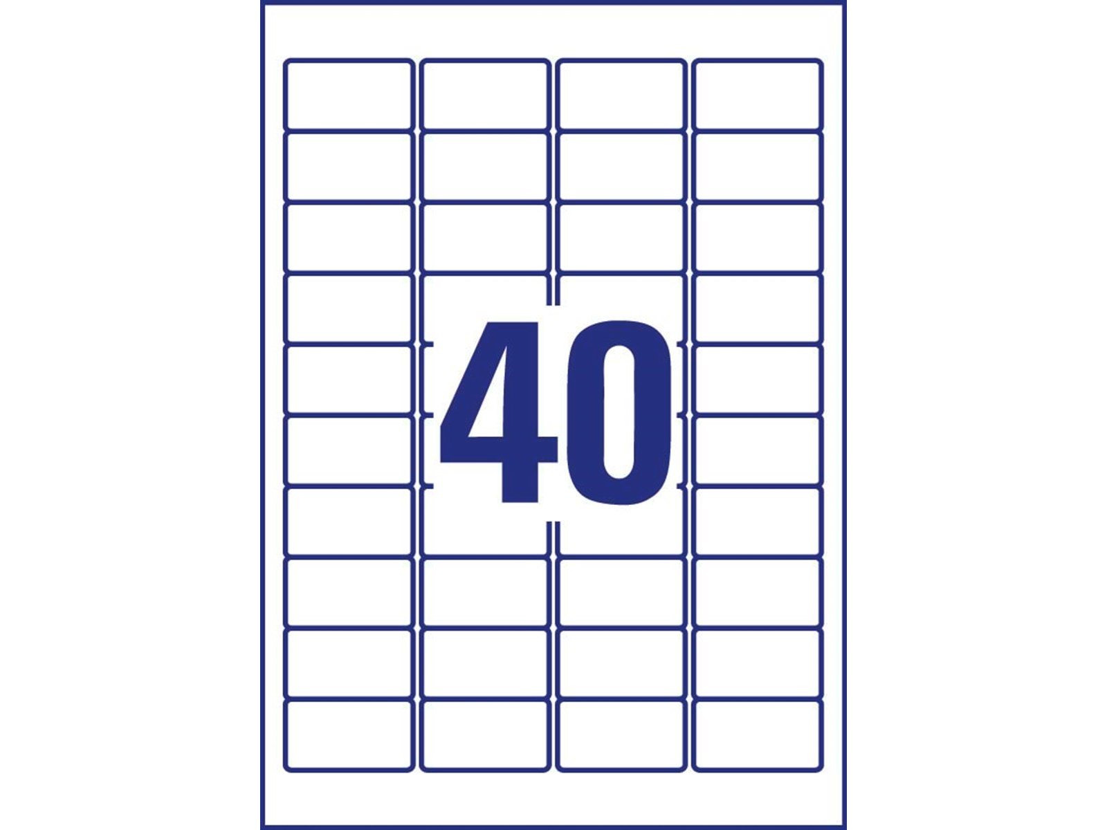 Avery Mini labels white