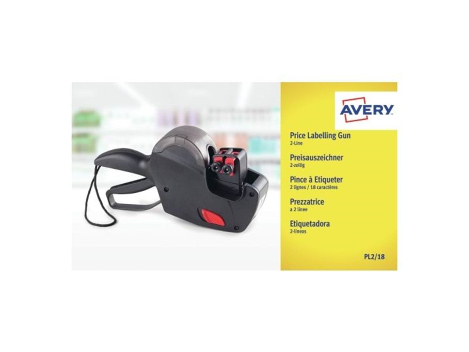 Avery Pricing Gun - 2 lines black (10+8 digit 2 line