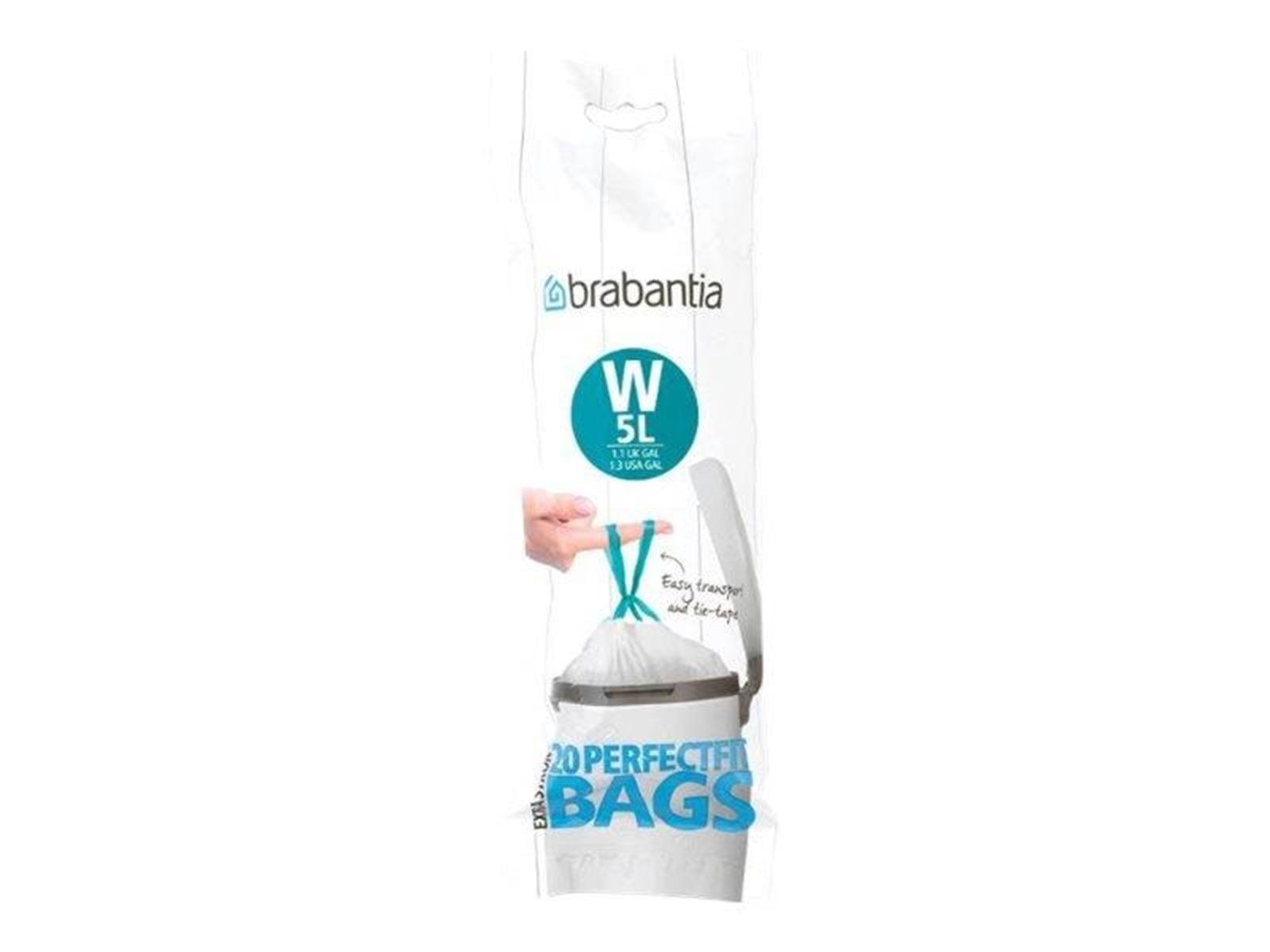 brabantia PerfectFit Trash can liner drawstring 5 L.