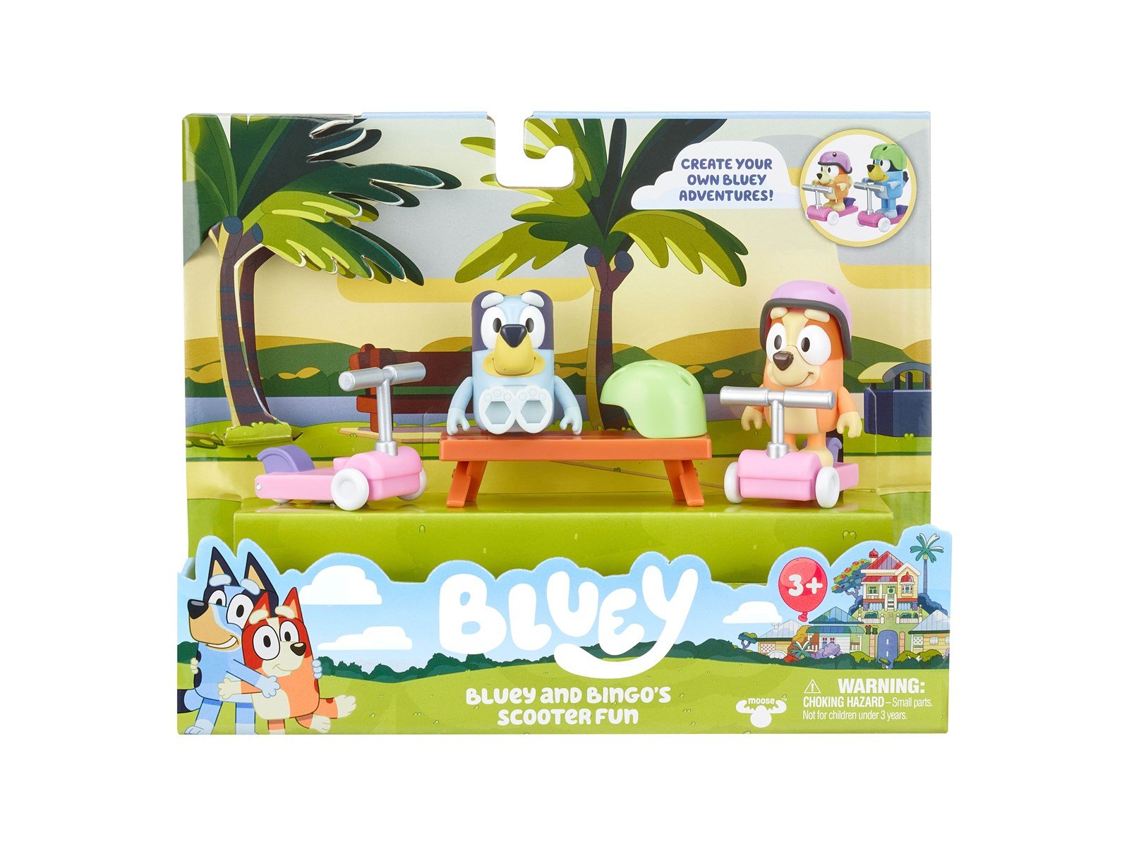 Bluey FIGURE & VECHICLE PLAYSET - SCOOTER TIME