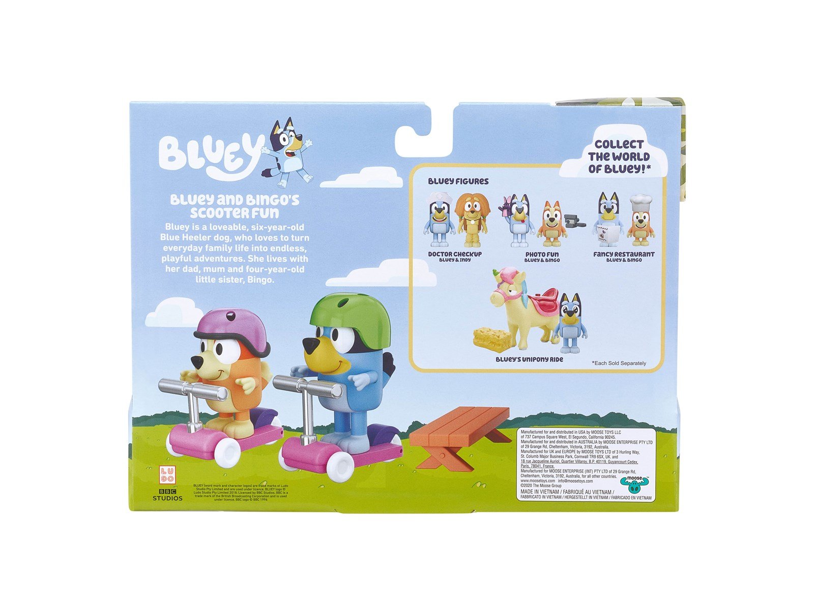 Bluey FIGURE & VECHICLE PLAYSET - SCOOTER TIME