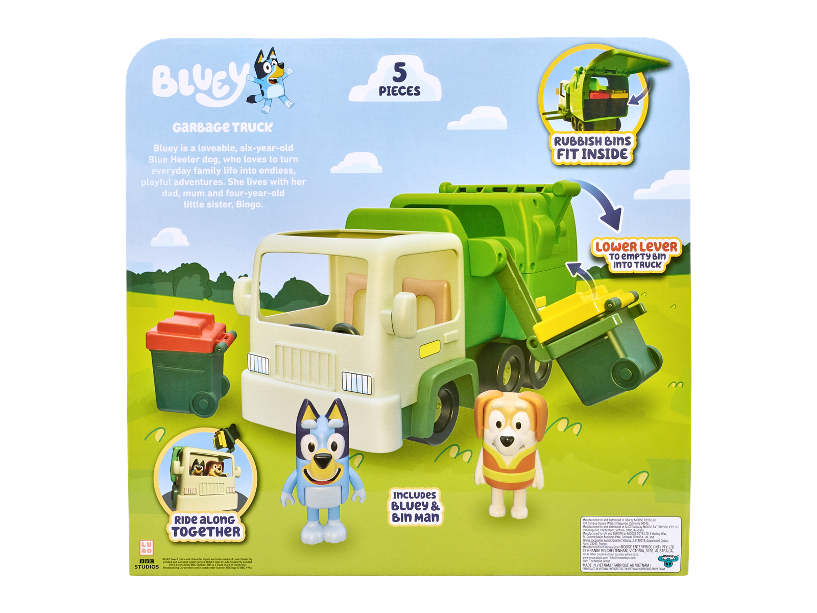 Bluey Garbage Truck playset
