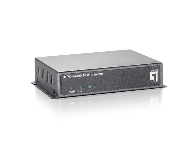 LevelOne 1x FE PoE-Injektor Adapter POI-4000-Z 40.0W    PoE