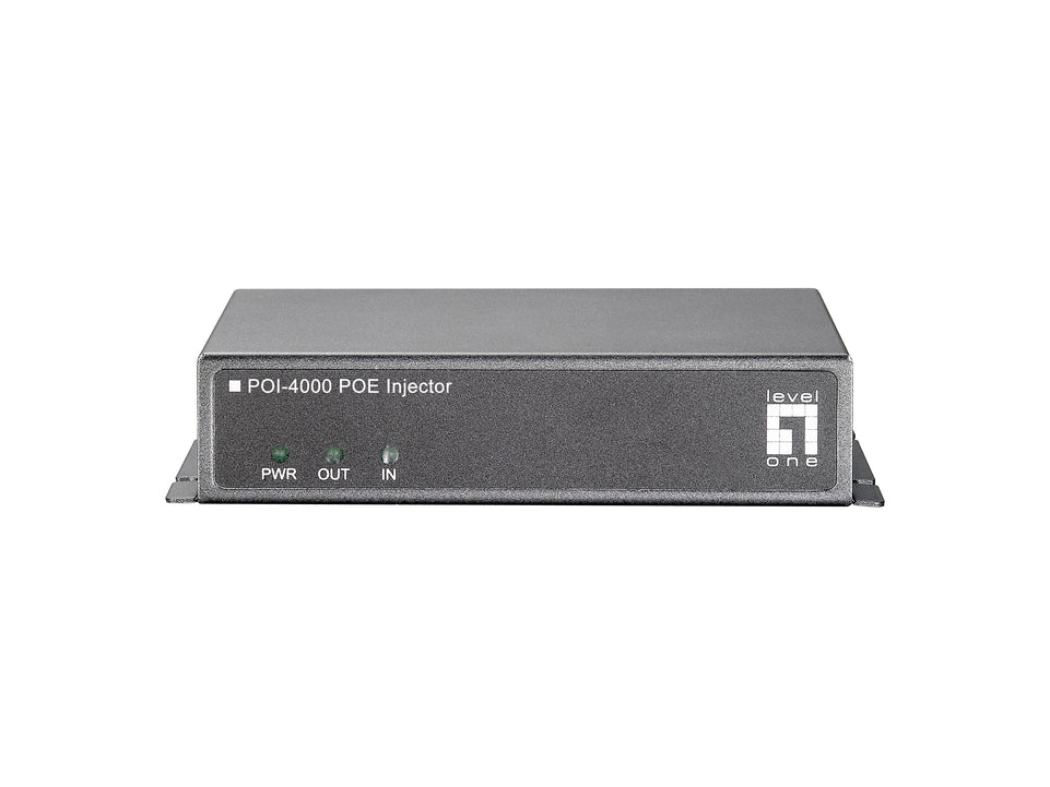 LevelOne 1x FE PoE-Injektor Adapter POI-4000-Z 40.0W    PoE