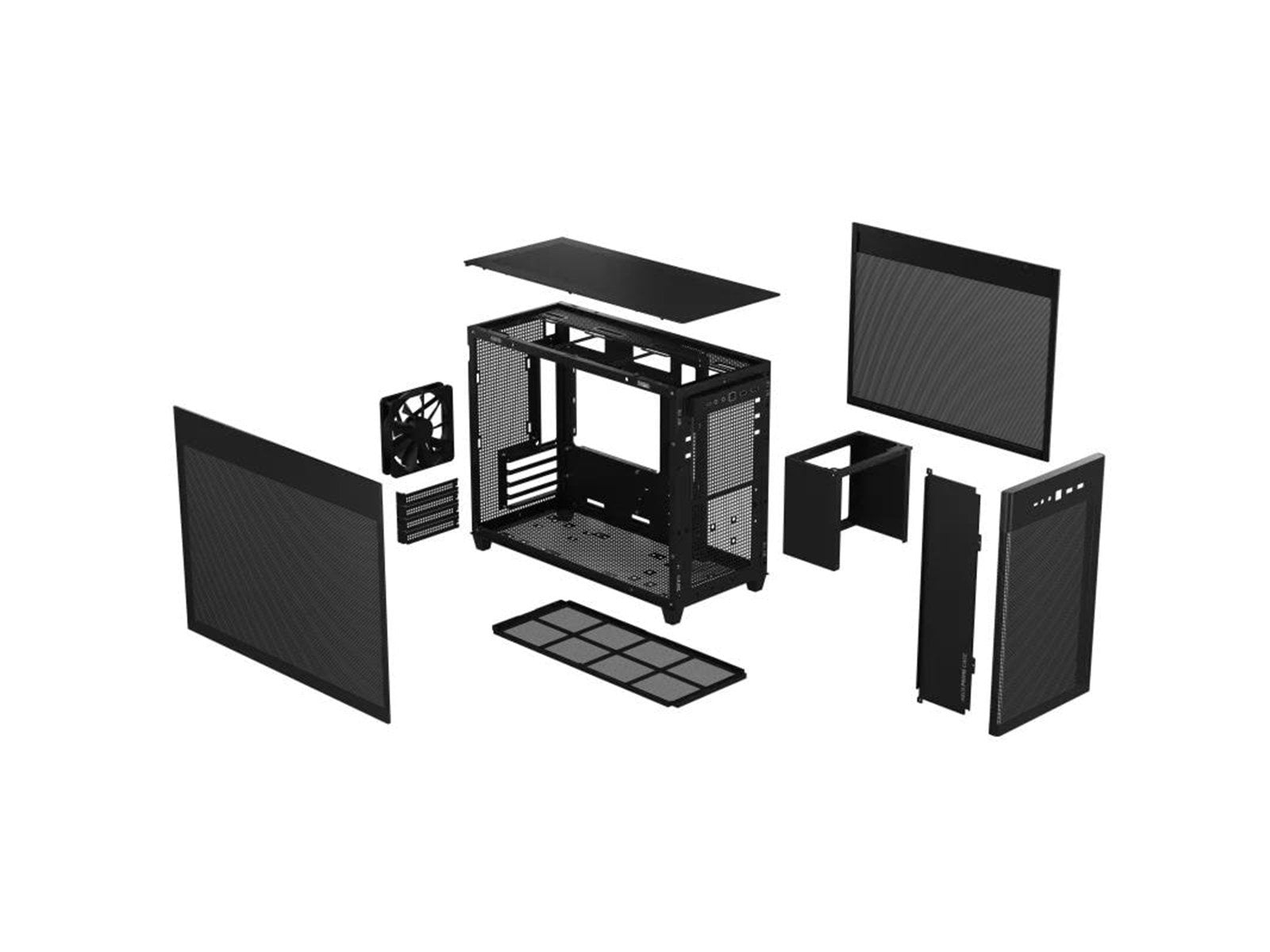 ASUS Prime AP201 - Black - Gehäuse - Minitower - Schwarz