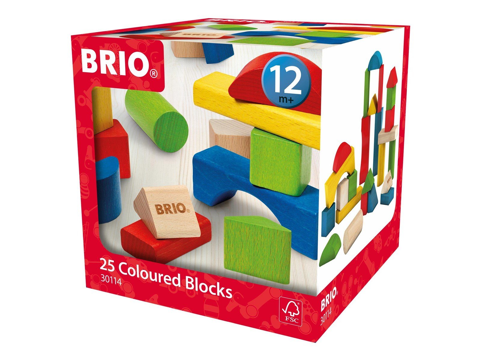 Brio 25 Coloured Blocks