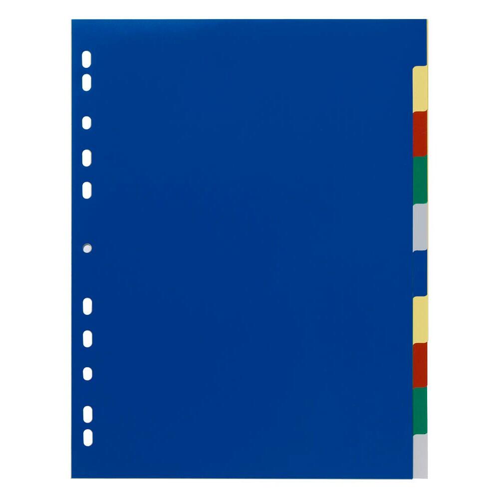 DURABLE Ordnerregister Vollformat, Überbreite blanko 10-teilig - 1 Satz