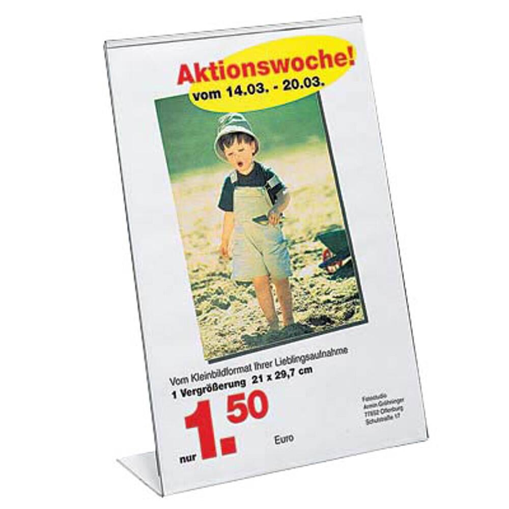 sigel Tischaufsteller DIN A4 - klar