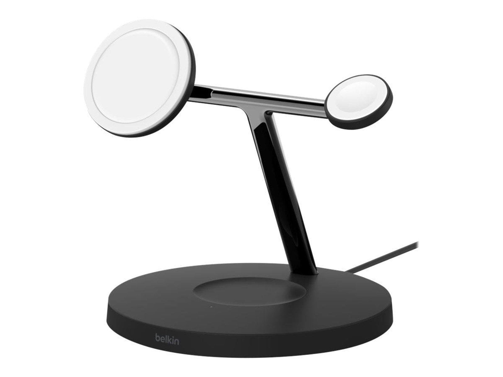 Belkin BOOST CHARGE PRO wireless charging stand - with MagSafe - + AC power adapter - 15 Watt