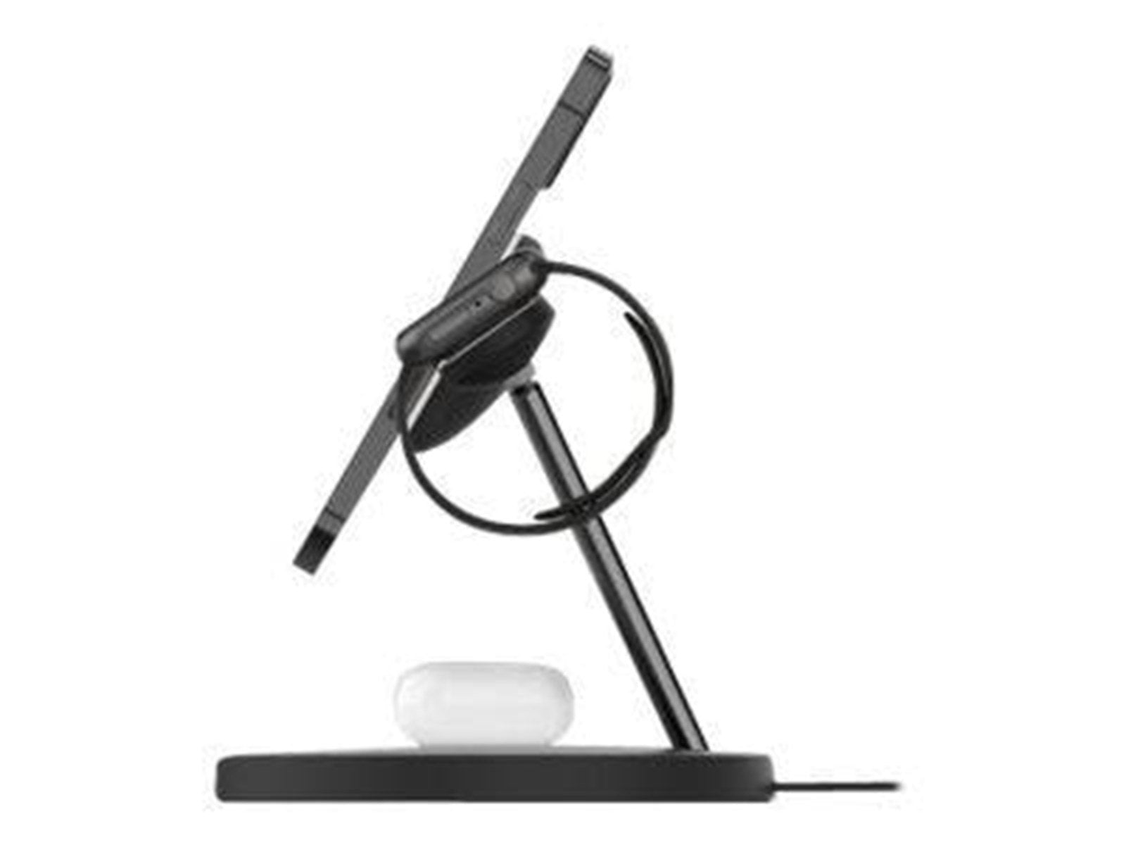 Belkin BOOST CHARGE PRO wireless charging stand - with MagSafe - + AC power adapter - 15 Watt