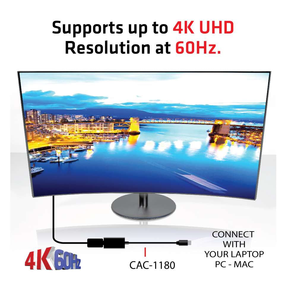 Club3D Adapter MiniDisplayPort > HDMI 2.0b HDR 4K60Hz aktiv reta