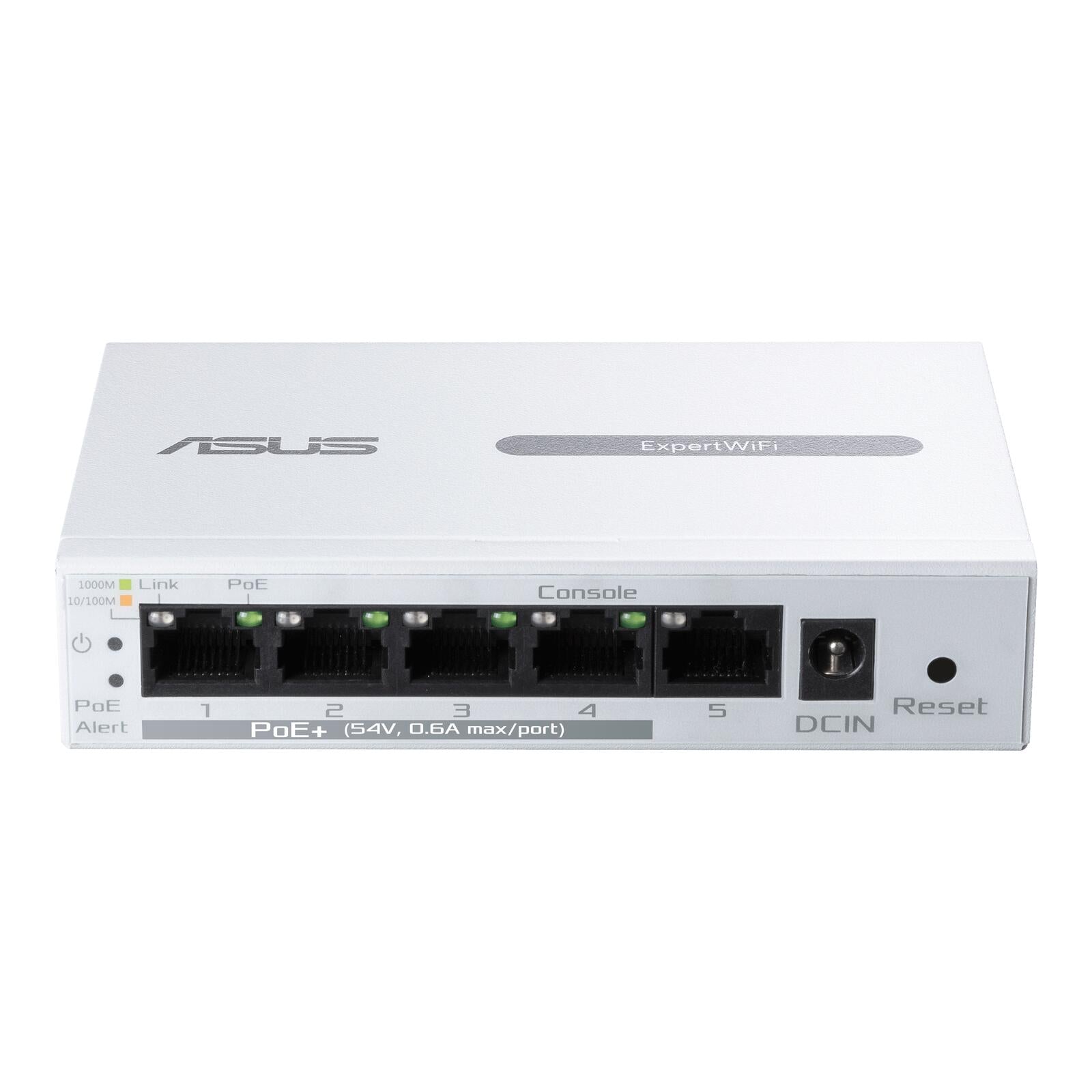 ASUS EBP15 ExpertWiFi 5-Port GbE Smart Managed PoE+ Switch (4 PoE+ Ports, 60W, unterstützt PoE Prioritätseinstellung, pe
