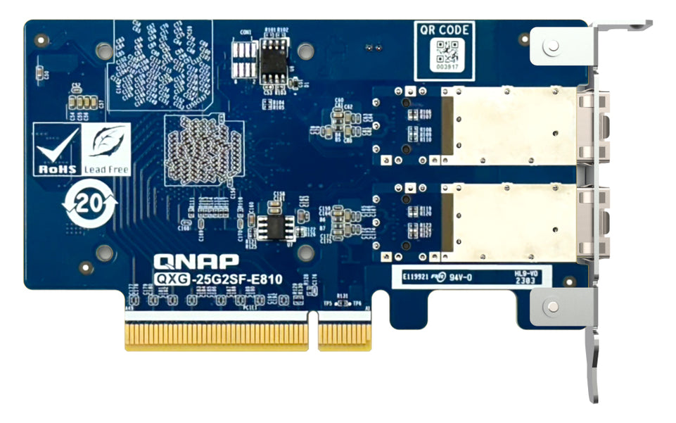 QNAP QXG-25G2SF-E810 Netzwerkadapter PCIe 25GBE SFP28