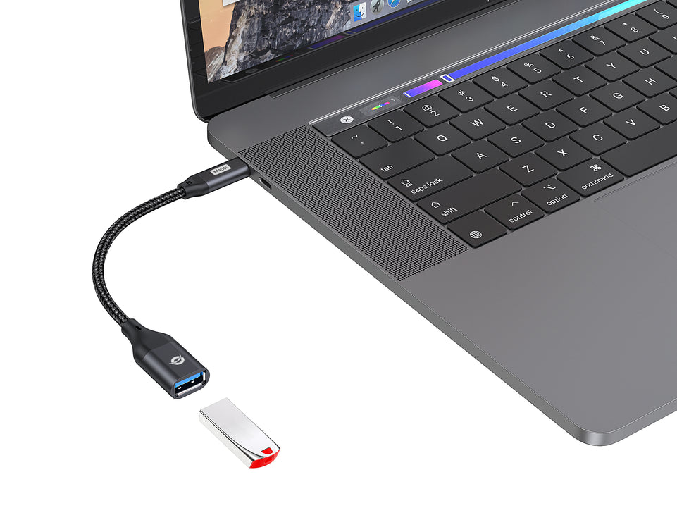 CONCEPTRONIC Adapter USB-C -> USB-A 3.0  OTG 10Gb/s  schwarz