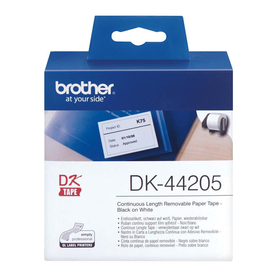 Endlosetiketten Brother QL550/500 30,48m*62mm DK-44205