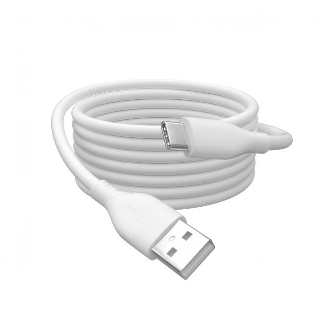 DIGITUS USB-C Silikon Anschlusskabel, 0,5m, weiß