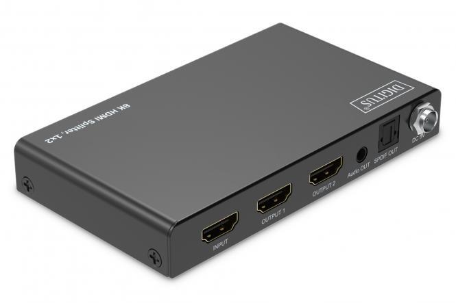 DIGITUS 8K HDMI Splitter, 1x2