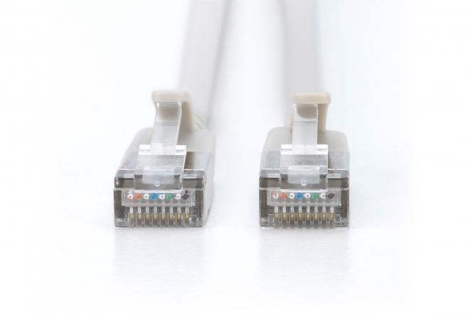 DIGITUS CAT 6A F-FTP Slim Patchkabel, 3m, Grau