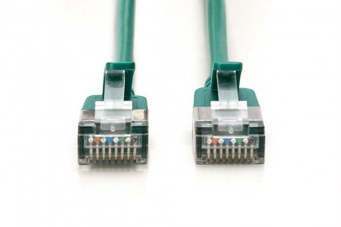 DIGITUS CAT 6A F-FTP Slim Patchkabel, 5m, Grün