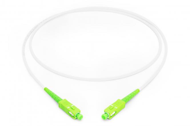 DIGITUS Glasfaser Patchkabel, SC/APC – SC/APC, 1 m