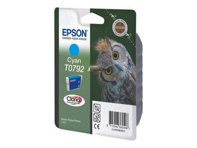 Epson Original T0792 Druckerpatrone cyan 1.530 Seiten 11ml (C13T07924010)