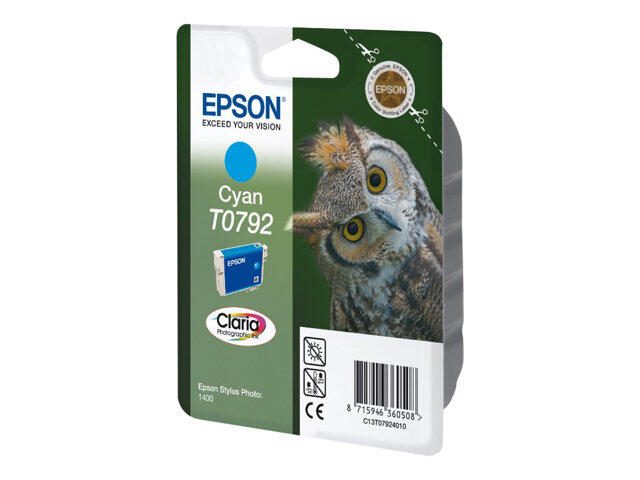 Epson Original T0792 Druckerpatrone cyan 1.530 Seiten 11ml (C13T07924010)
