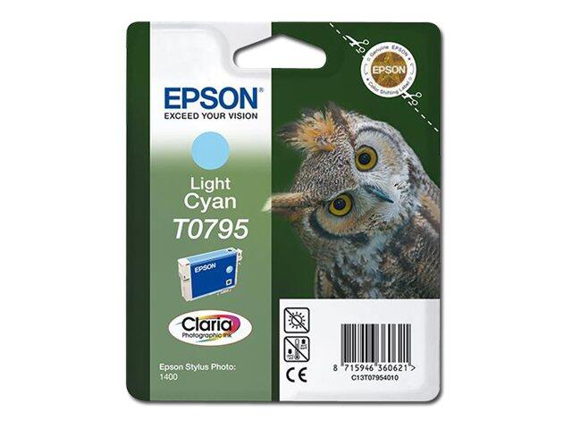 Epson Original T0795 Druckerpatrone cyan hell 560 Seiten 11ml (C13T07954010)