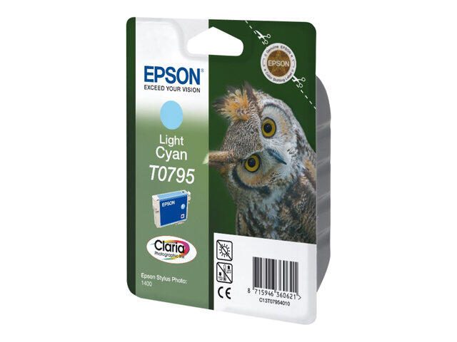 Epson Original T0795 Druckerpatrone cyan hell 560 Seiten 11ml (C13T07954010)